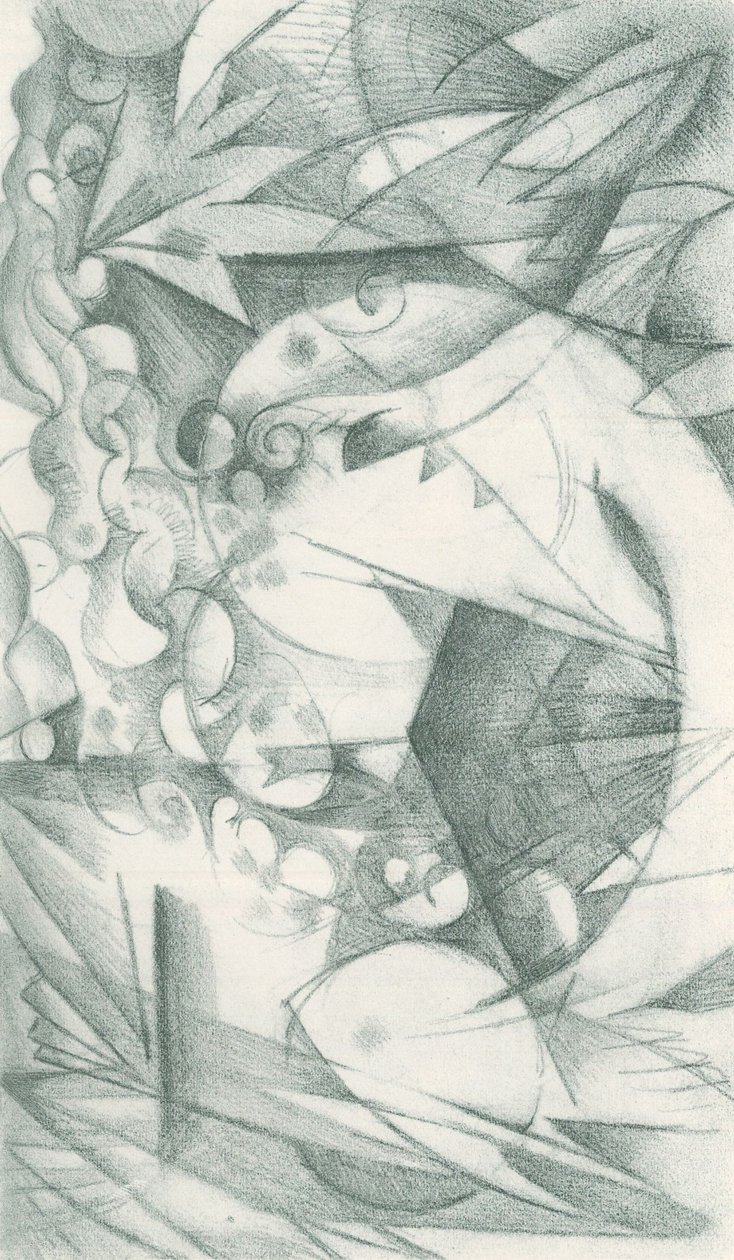 Franz Marc - Szkicownik z pola - plansza 18 autorstwa Franz Marc