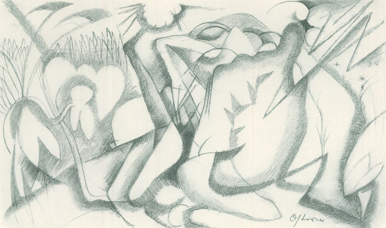 Franz Marc - Szkicownik z pola - plansza 19 autorstwa Franz Marc