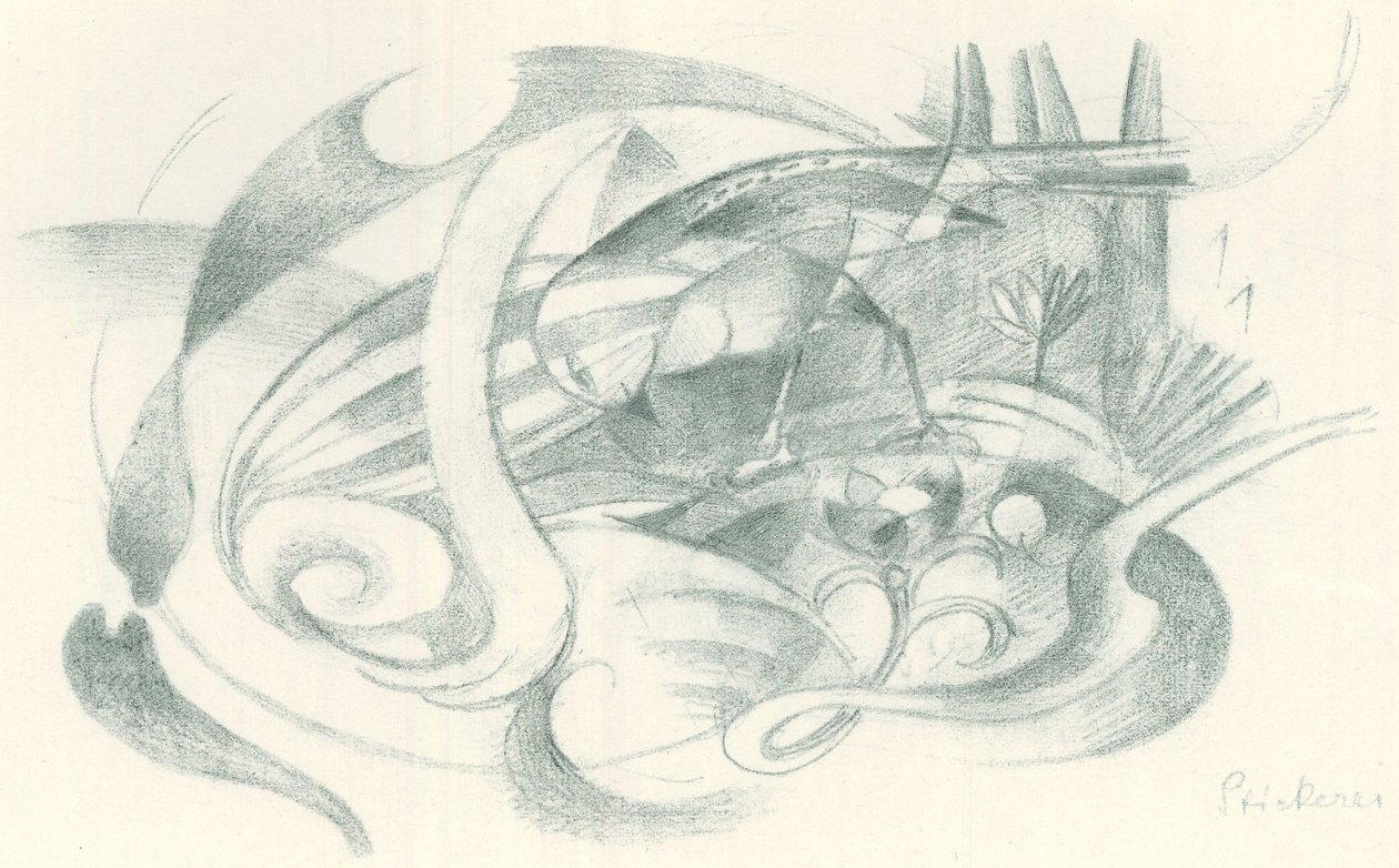 Franz Marc - Szkicownik z pola - plansza 29 autorstwa Franz Marc
