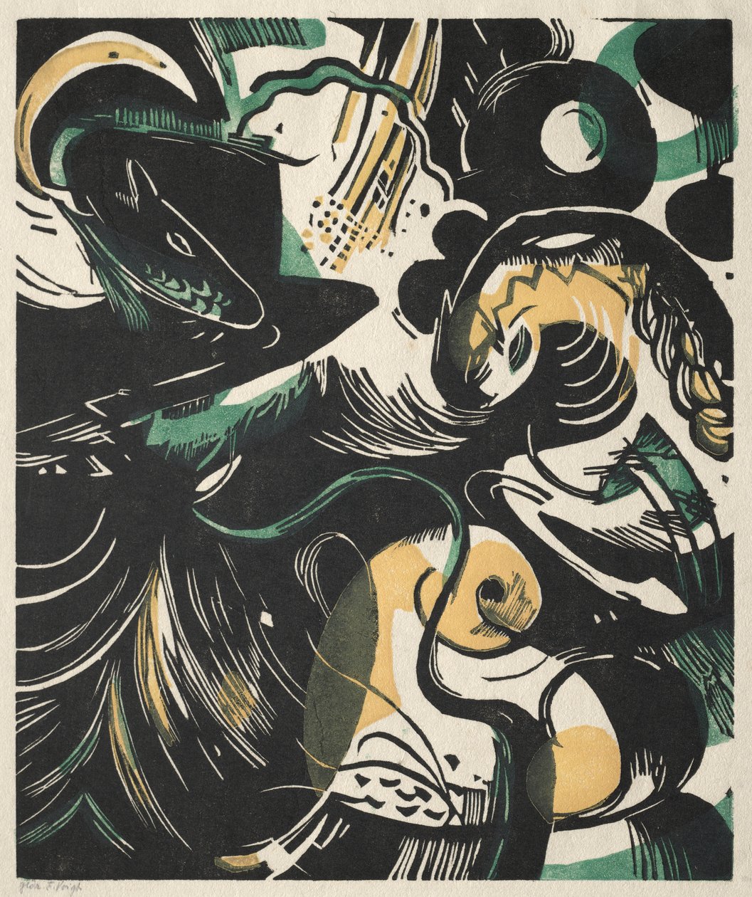 Księga Rodzaju II autorstwa Franz Marc
