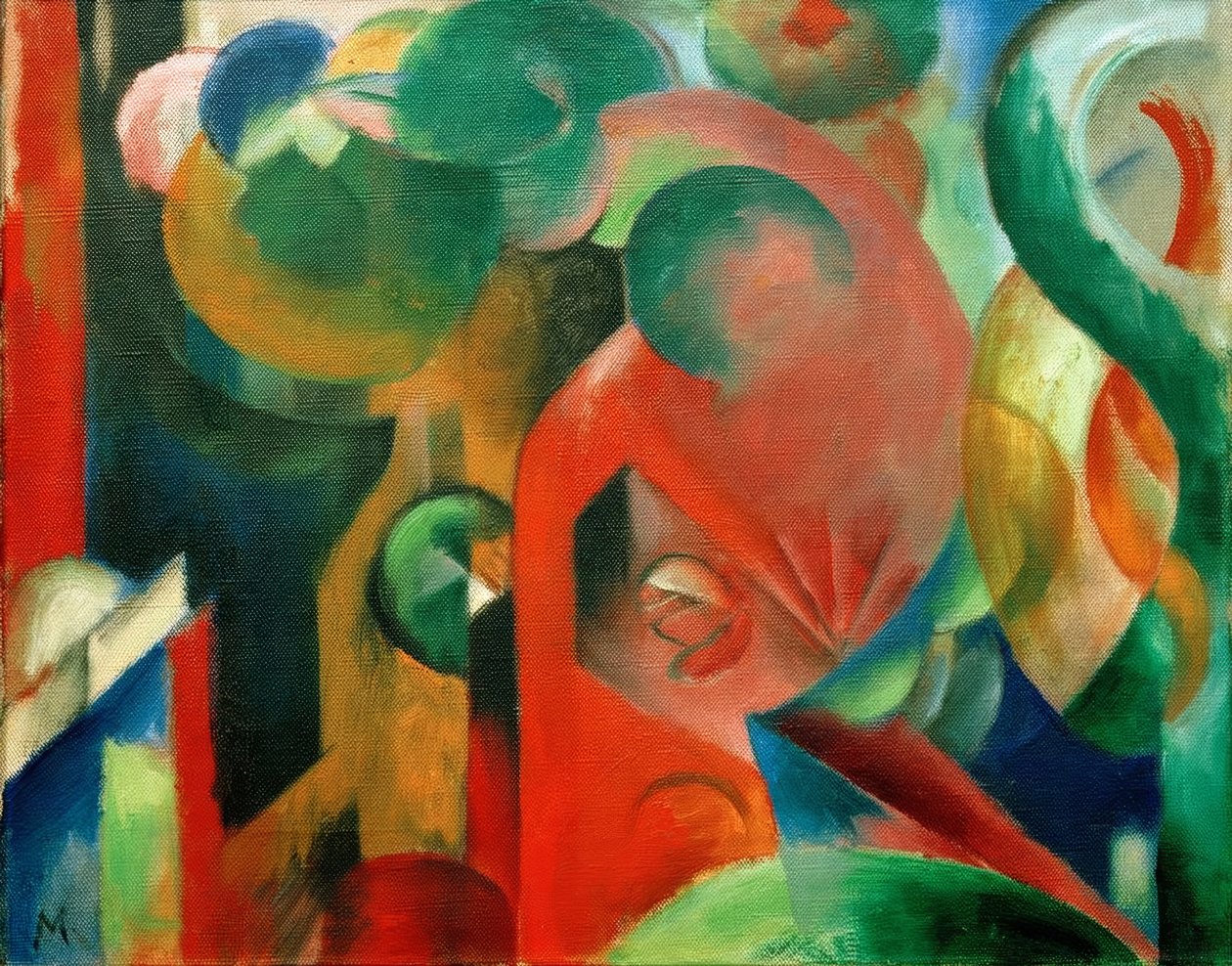 Mała kompozycja III autorstwa Franz Marc