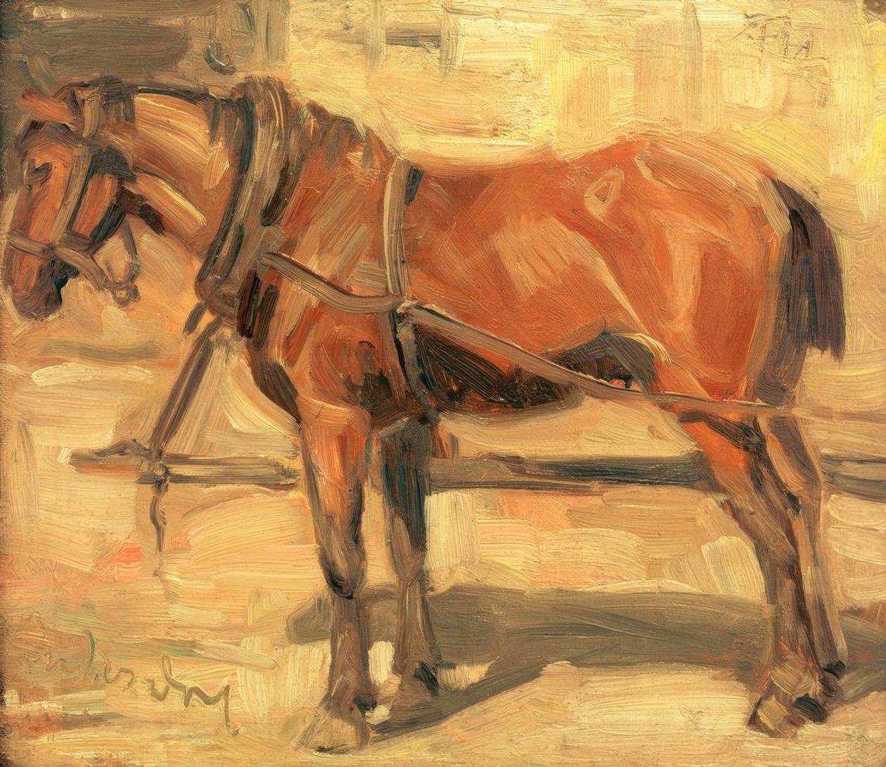 Studium małego konia autorstwa Franz Marc