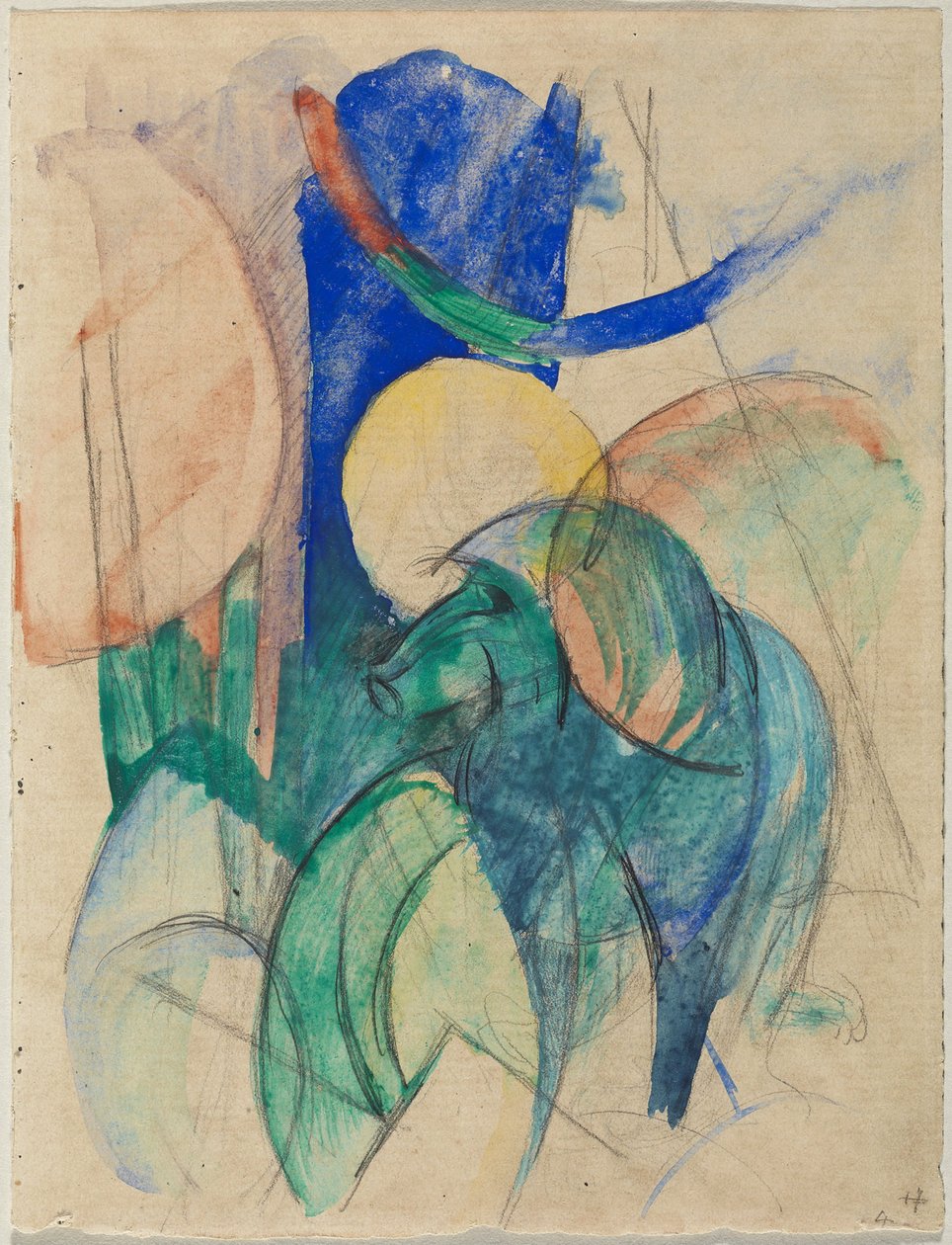 Mandrill autorstwa Franz Marc
