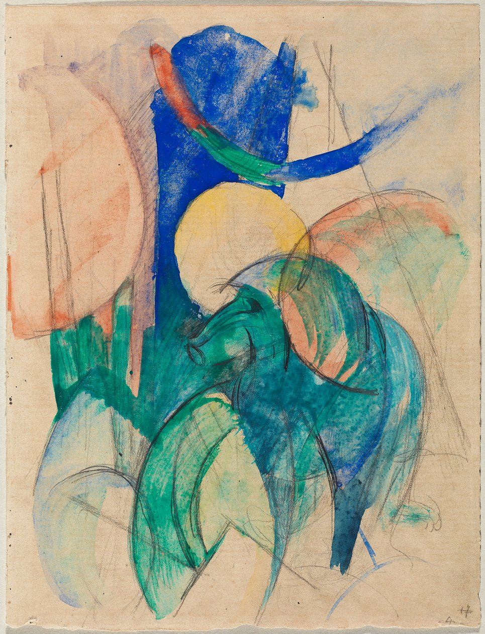 Mandrill autorstwa Franz Marc