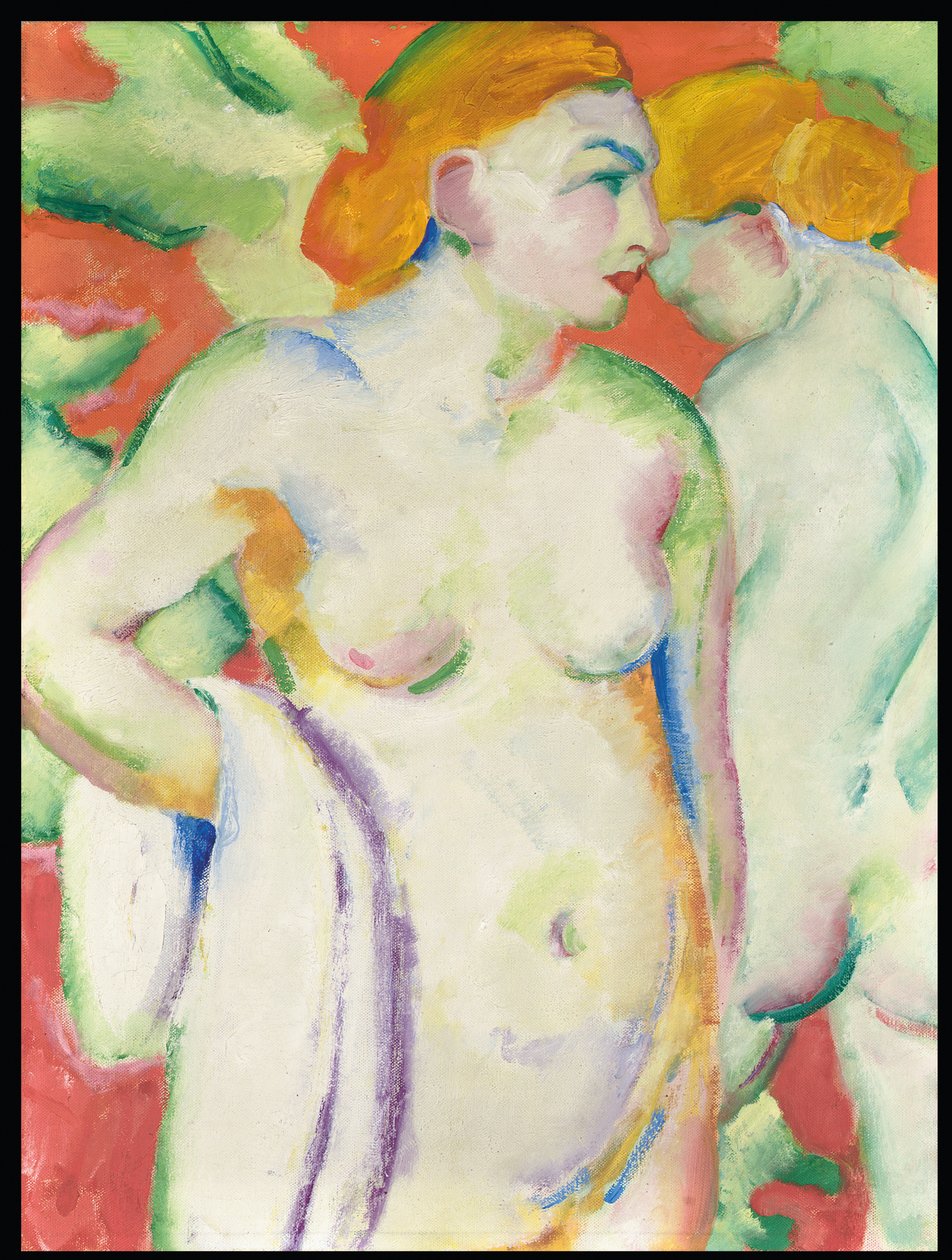 Akty w Cinnabar autorstwa Franz Marc