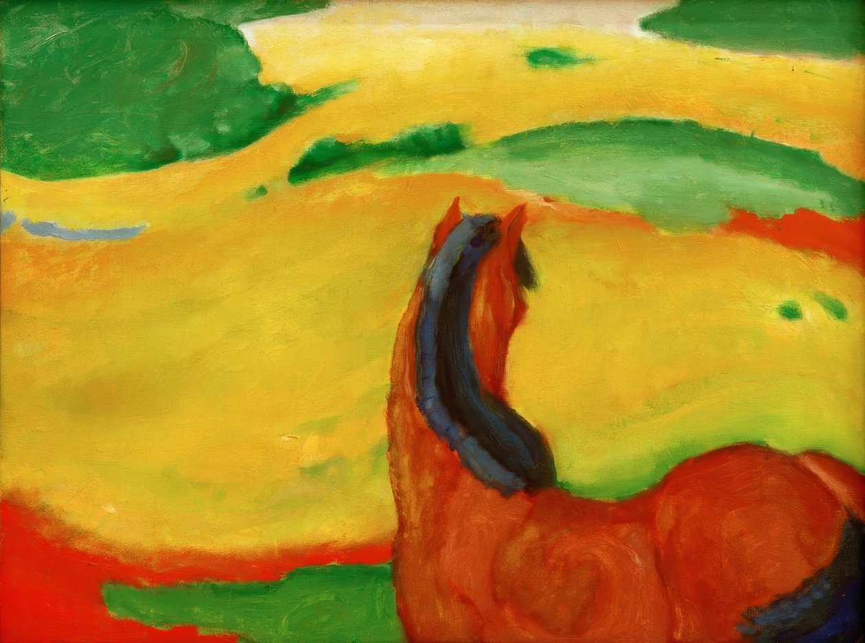 Koń w krajobrazie autorstwa Franz Marc