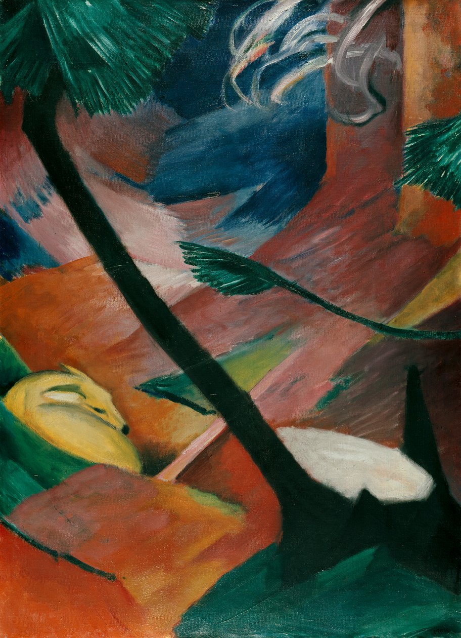 Reh im Walde II autorstwa Franz Marc