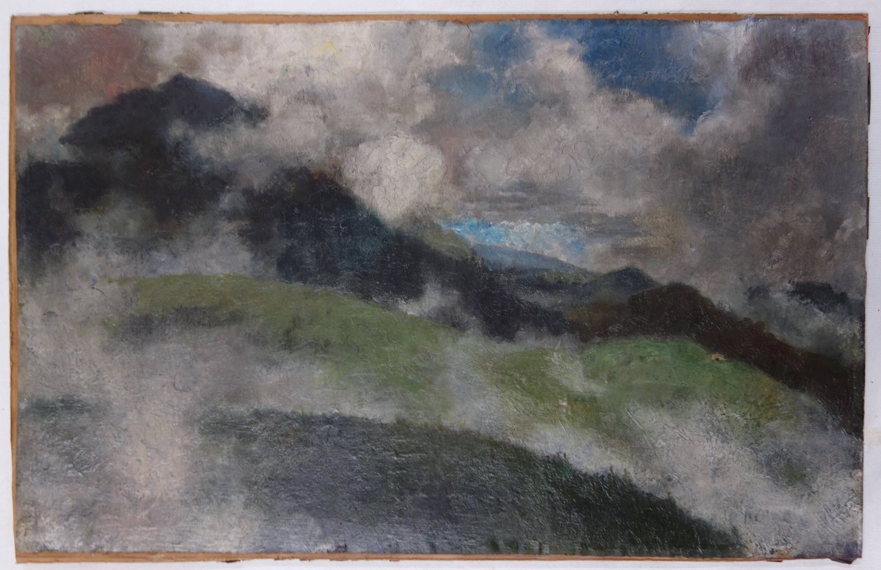 Wznosząca się mgła autorstwa Franz Marc