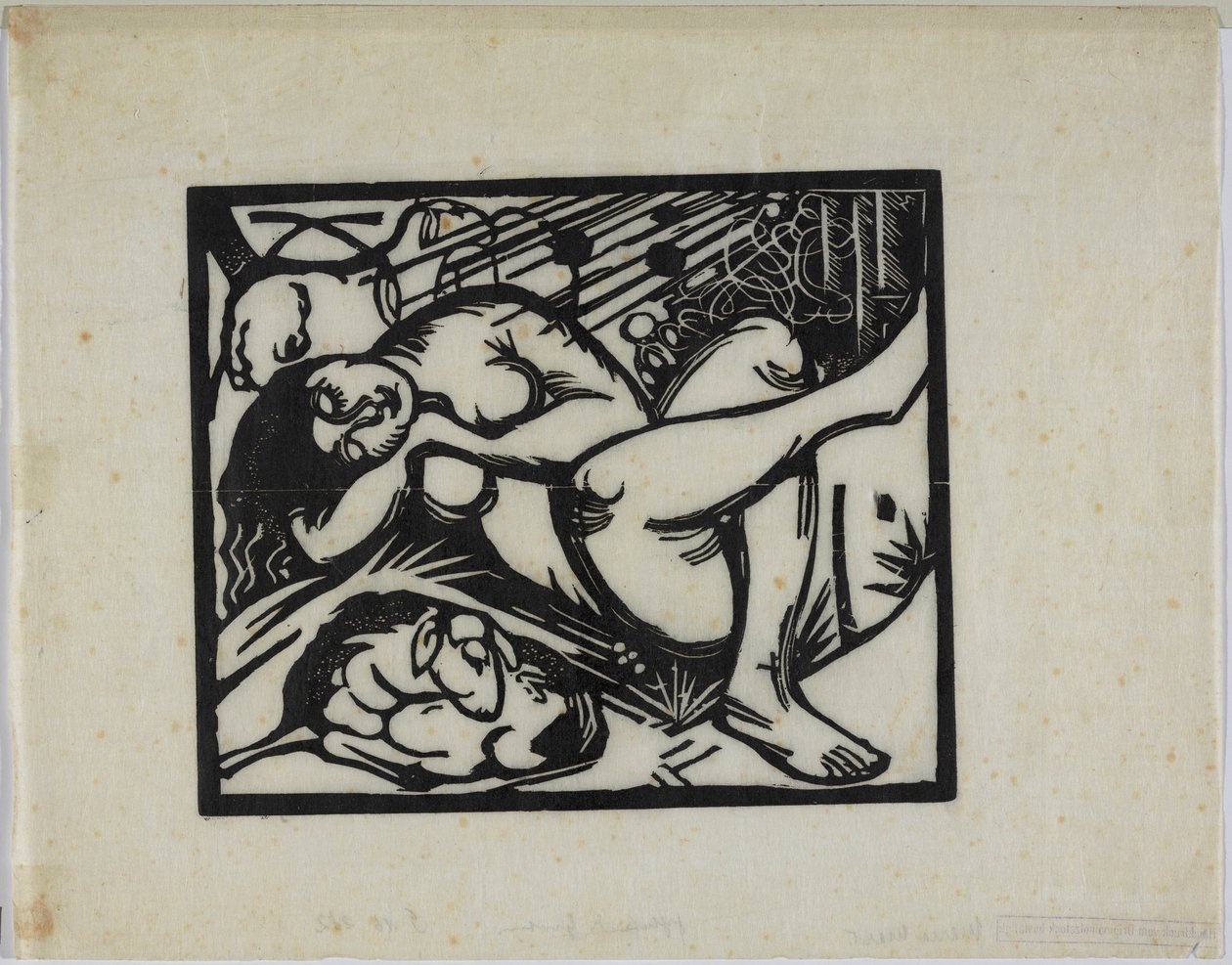 Śpiąca Pasterka autorstwa Franz Marc