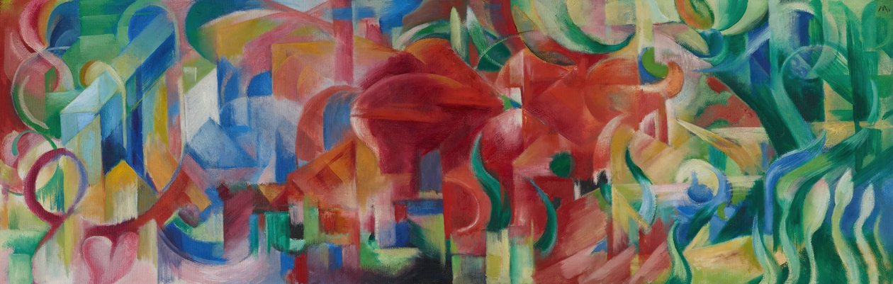 Zabawne kształty autorstwa Franz Marc