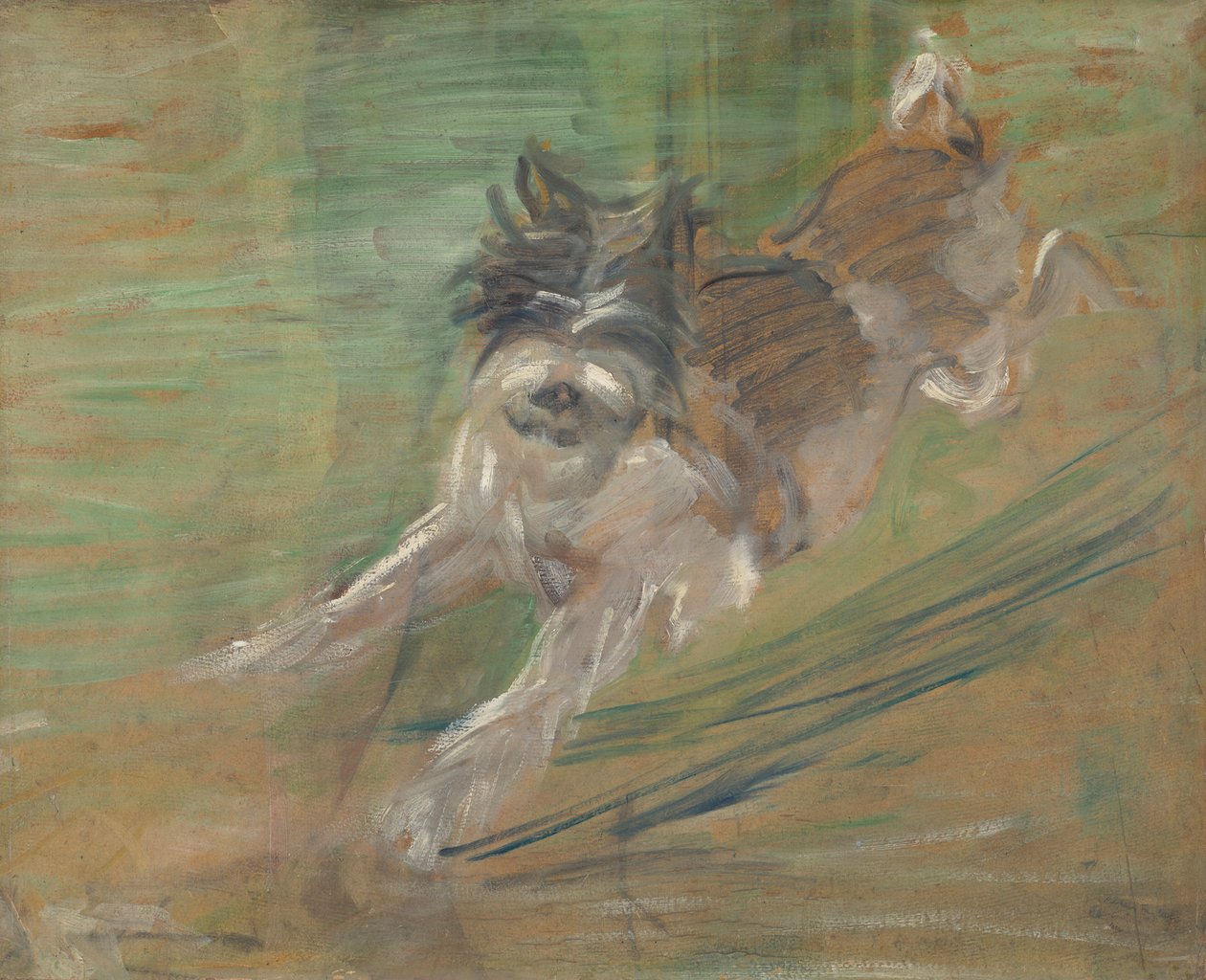 Skaczący pies „Schlick” autorstwa Franz Marc