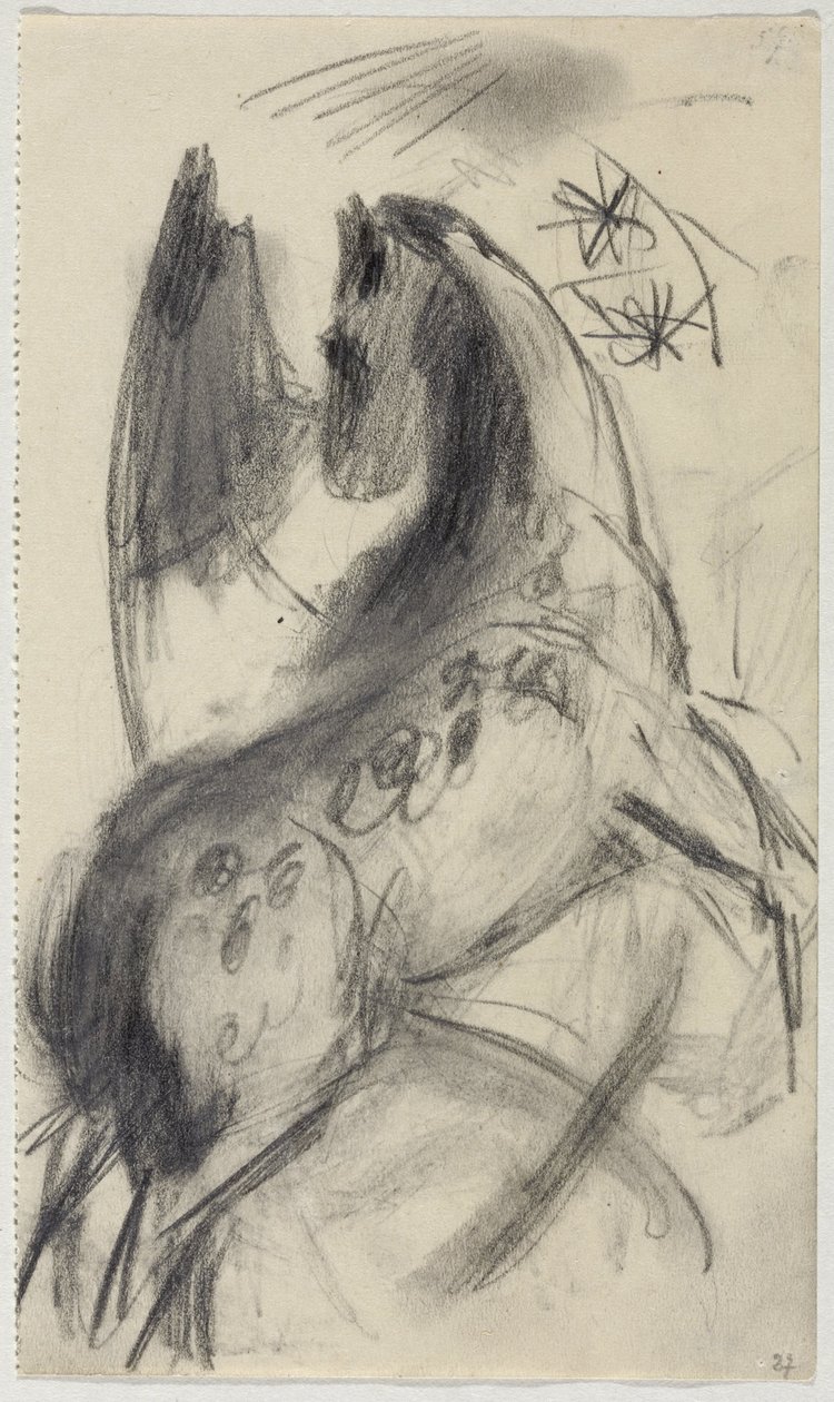 skaczący koń autorstwa Franz Marc