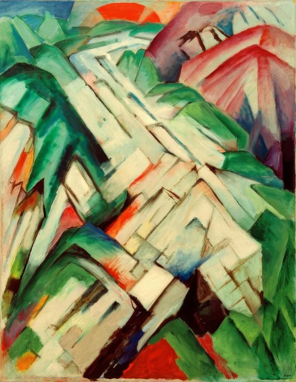 Kamienista ścieżka (góry / krajobraz) autorstwa Franz Marc
