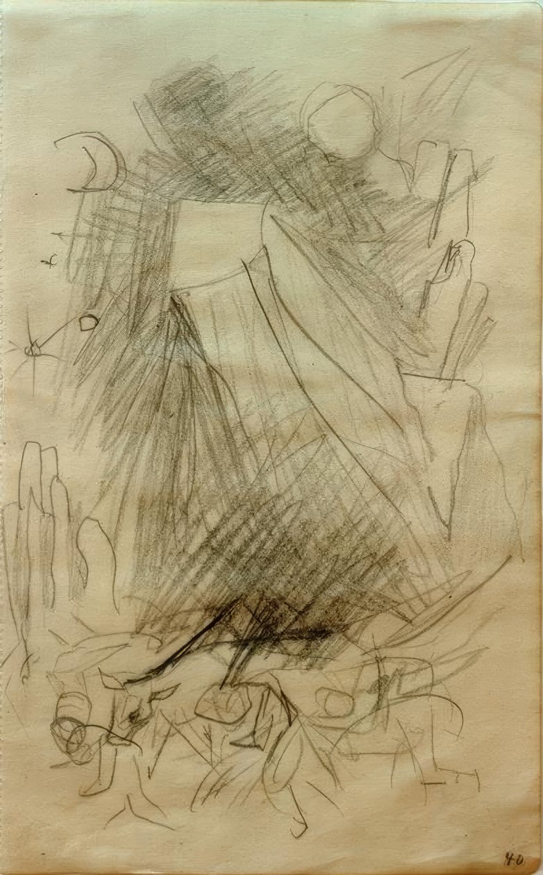 Spadająca góra autorstwa Franz Marc