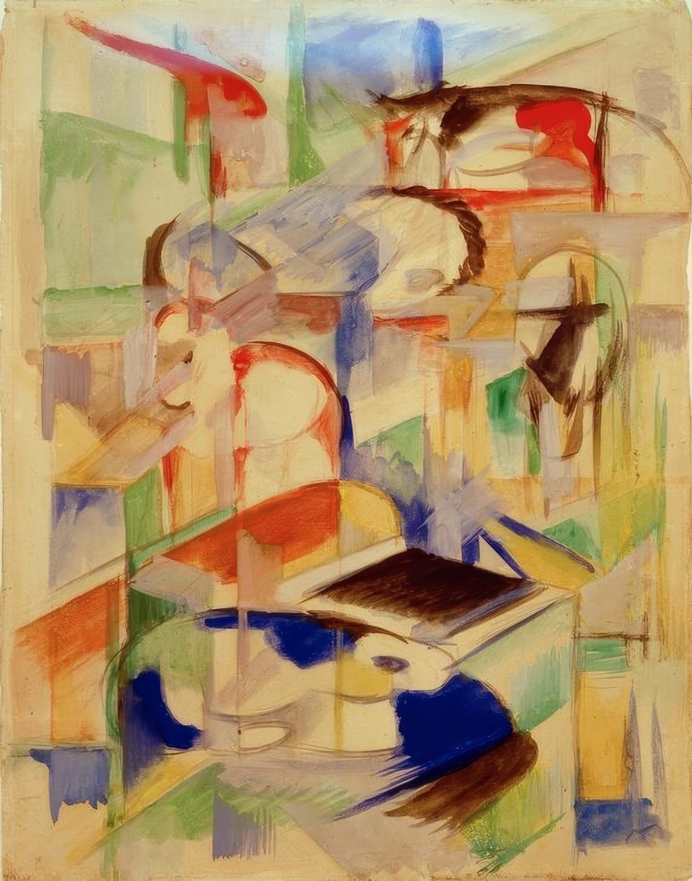 Skład zwierzęcy autorstwa Franz Marc