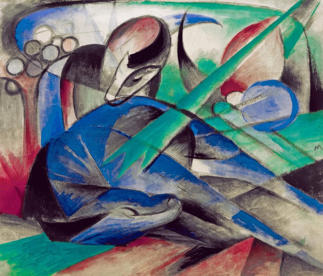 Śniący koń autorstwa Franz Marc