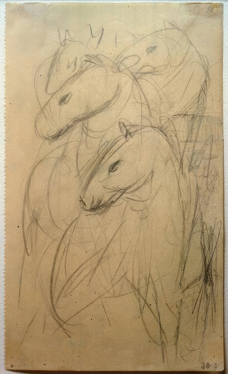 Wieża Niebieskich Koni autorstwa Franz Marc
