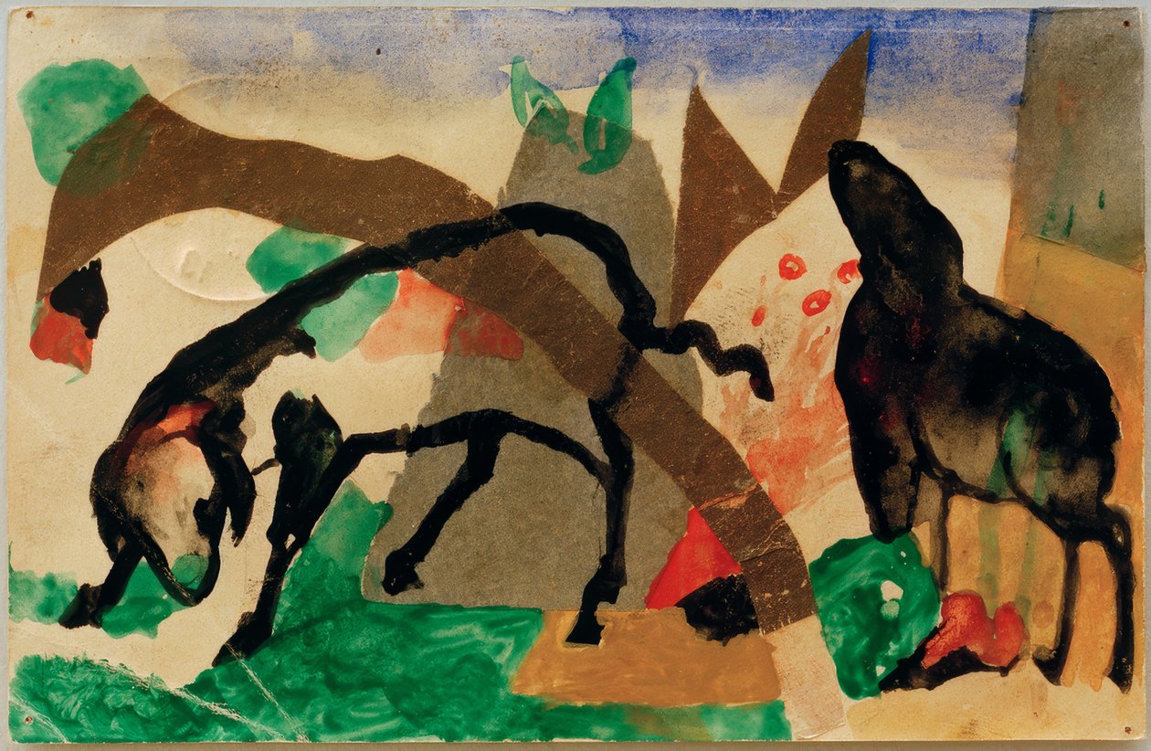 Zinnobergruß autorstwa Franz Marc