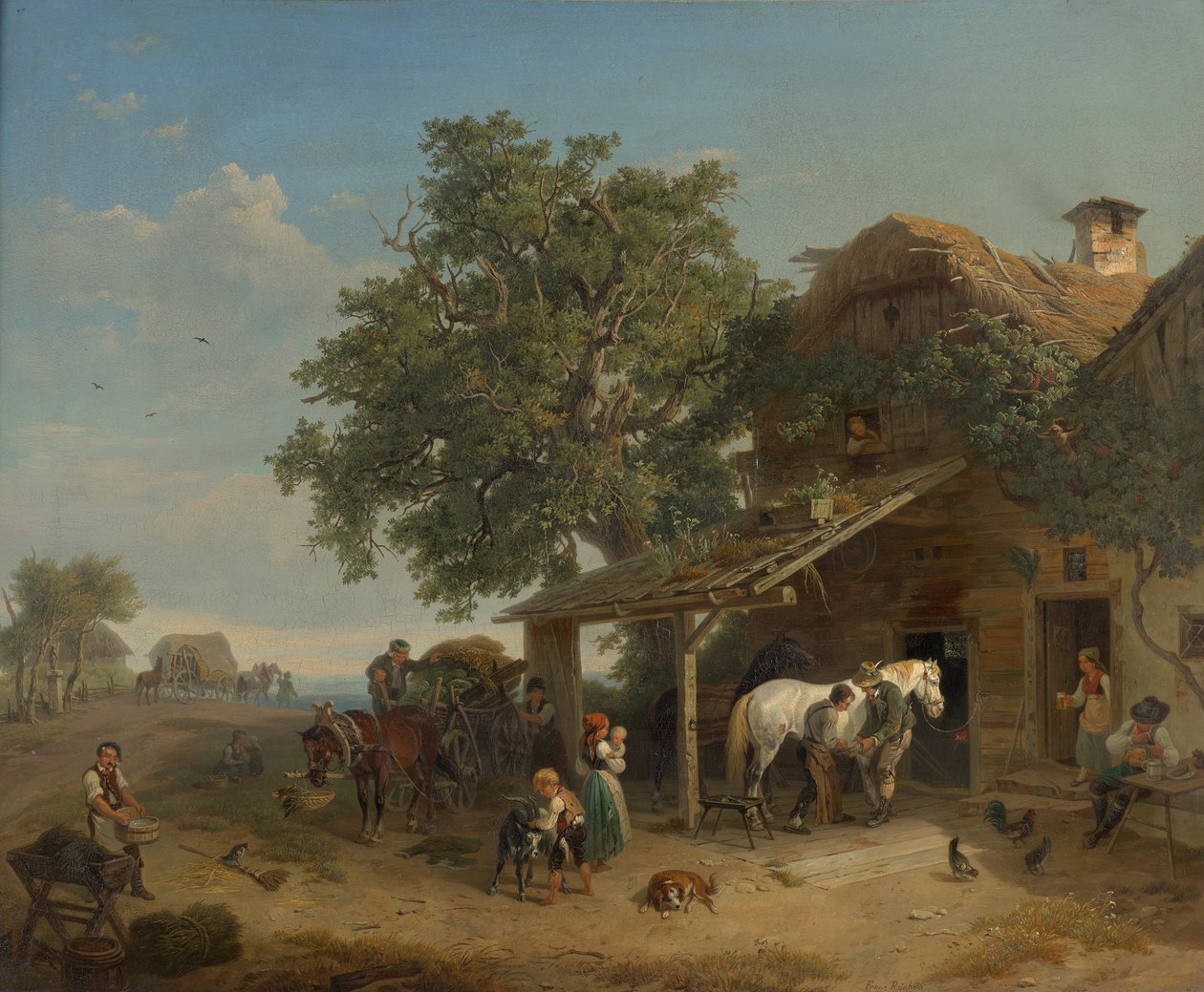 Kuźnia na Heeresstrasse autorstwa Franz Reinhold