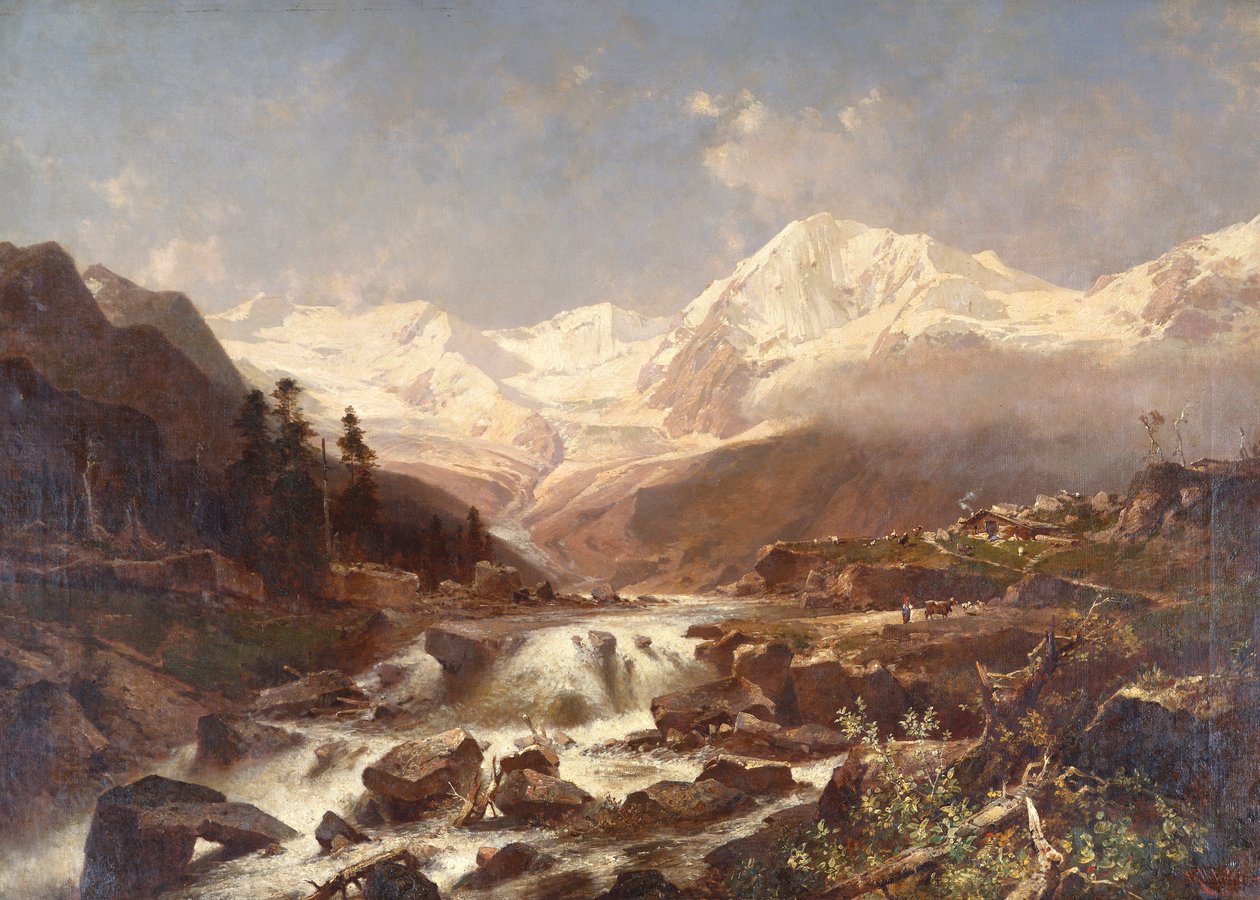 Koenigspitze-Tyrol, 1877 autorstwa Franz Richard Unterberger