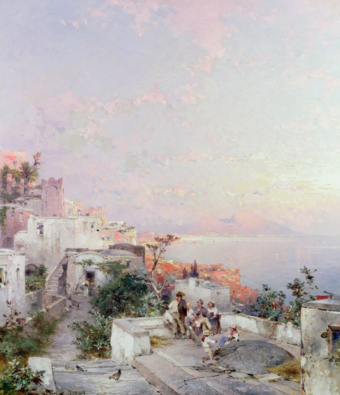 Posilipo, Neapol autorstwa Franz Richard Unterberger
