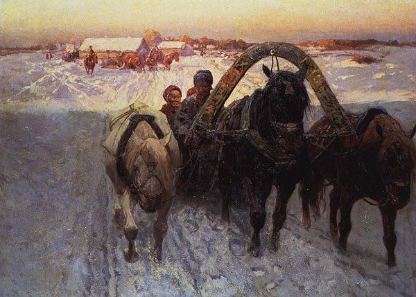 Sanie autorstwa Franz Roubaud