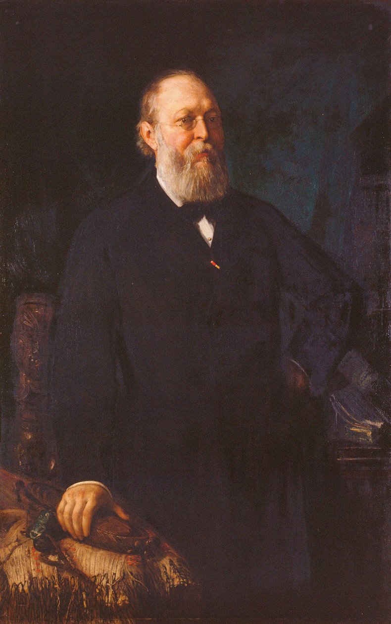 Ferdinand Freiherr von Hochstetter autorstwa Franz Rumpler