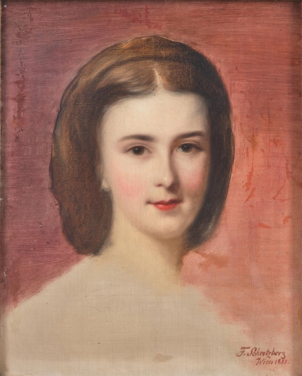 Portret Elżbiety Bawarskiej, 1855. autorstwa Franz Schrotzberg
