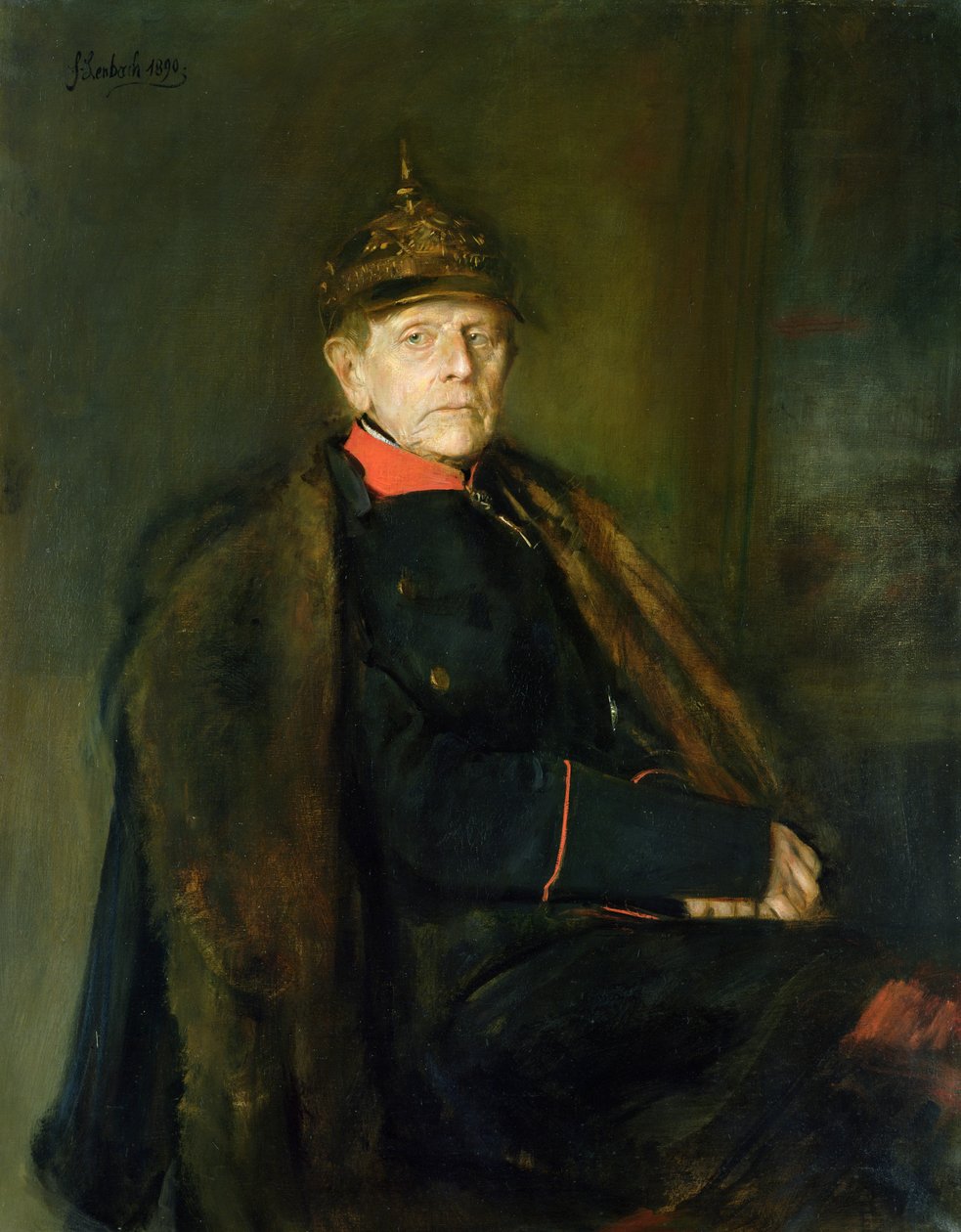 Generał Feldmarszałek Helmuth Graf von Moltke (1800-91), 1890 autorstwa Franz Seraph von Lenbach