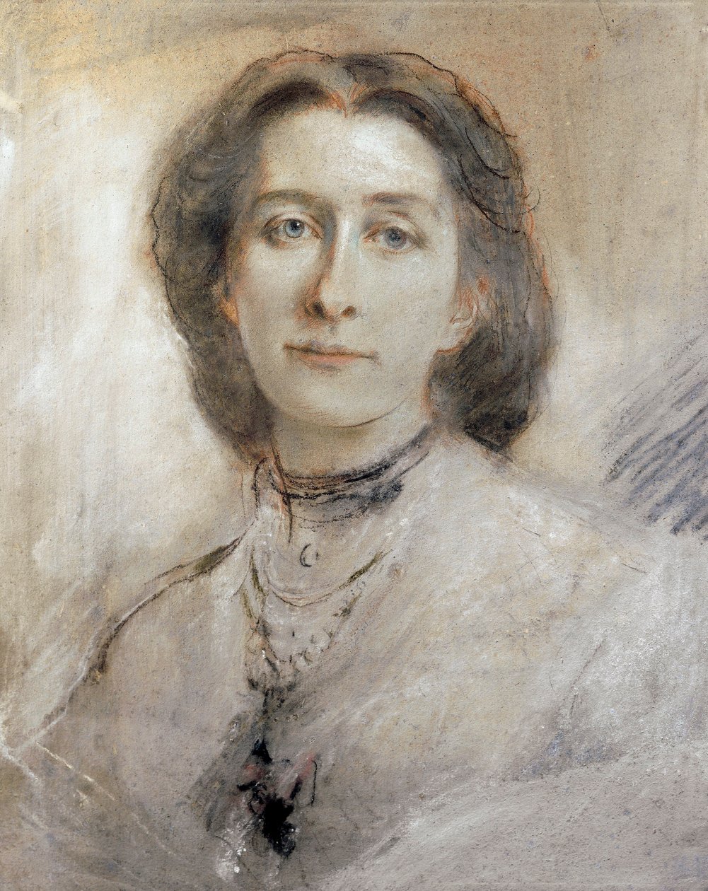 Niemcy, Portret Cosimy Franceski Gaetany Wagner (1837 - 1930), córki Franciszka Liszta i drugiej żony Ryszarda Wagnera autorstwa Franz Seraph von Lenbach