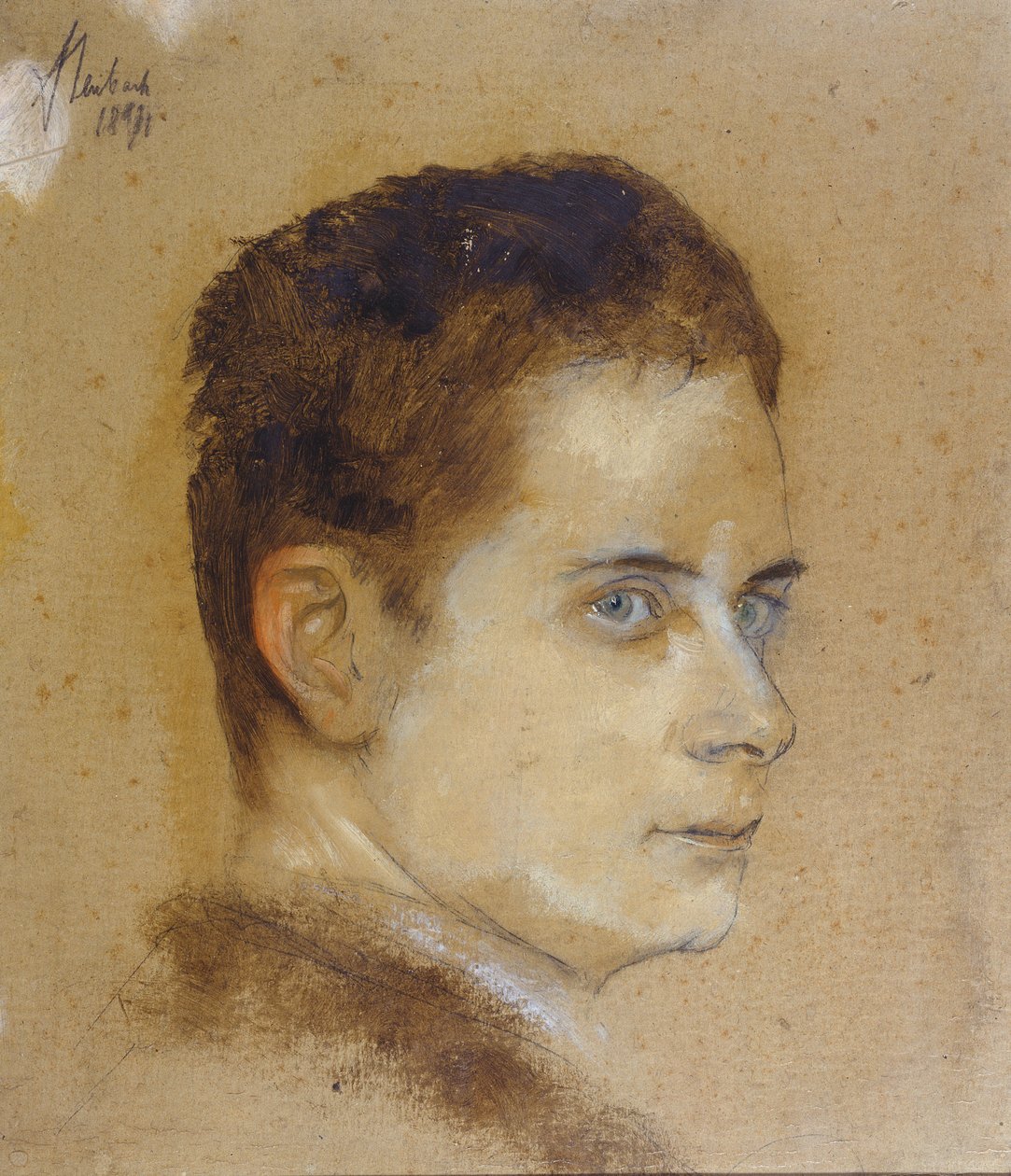 Maximilian Harden (1861-1927) (gwasz i kreda na papierze) autorstwa Franz Seraph von Lenbach