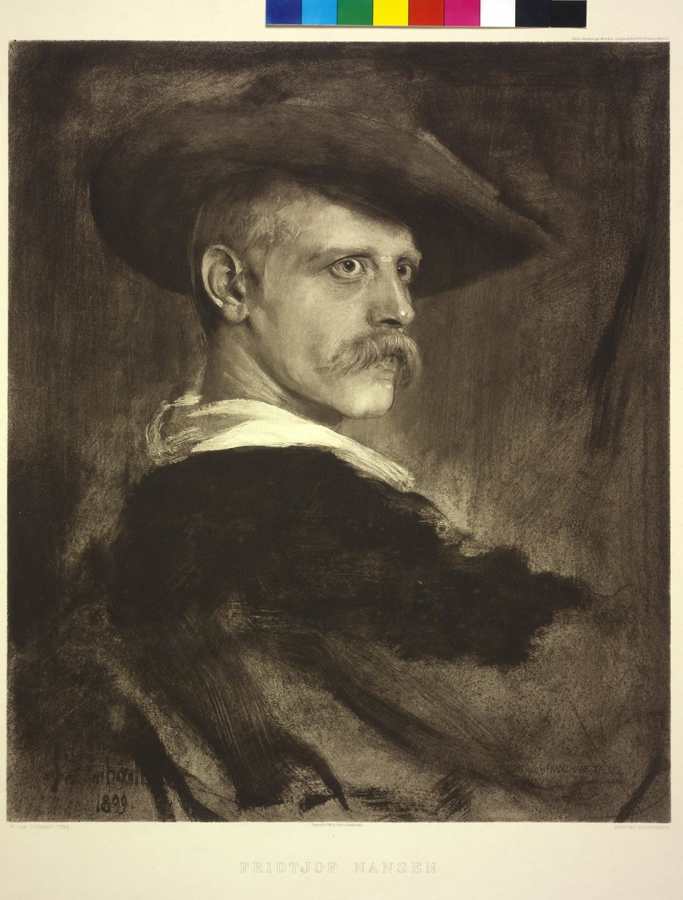Obraz Franza von Lenbacha Fridtjof Nansen autorstwa Franz Seraph von Lenbach