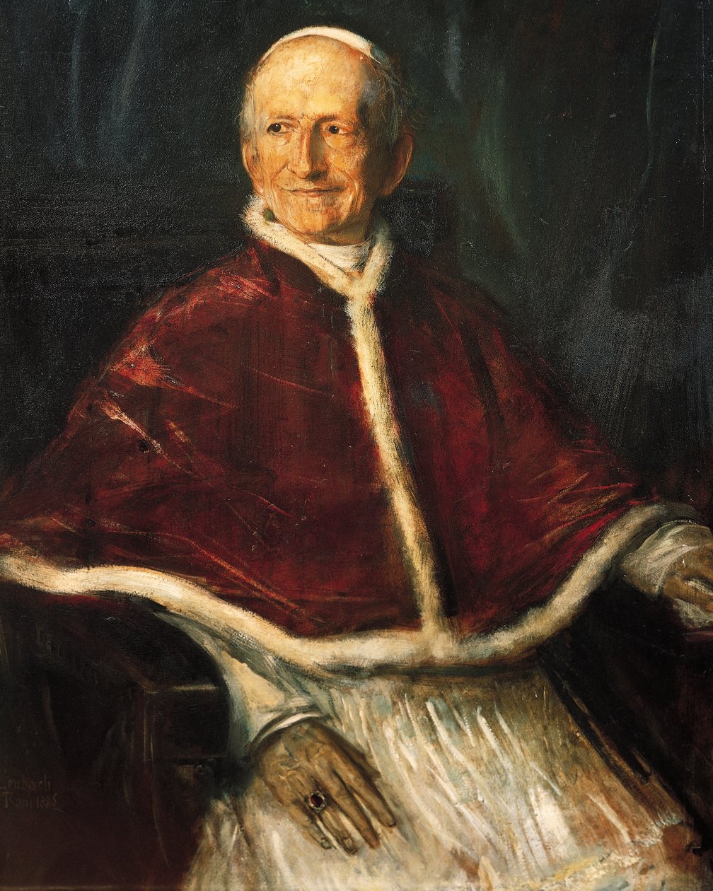 Portret papieża Leona XIII (Carpineto Romano autorstwa Franz Seraph von Lenbach