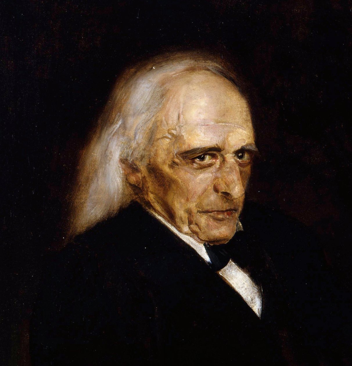 Theodor Mommsen (1817 - 1903), historia niemiecki - Portret Theodora Mommsena (1817-1903) Fragment: Lenbach, Franz, von (1836-1904) autorstwa Franz Seraph von Lenbach