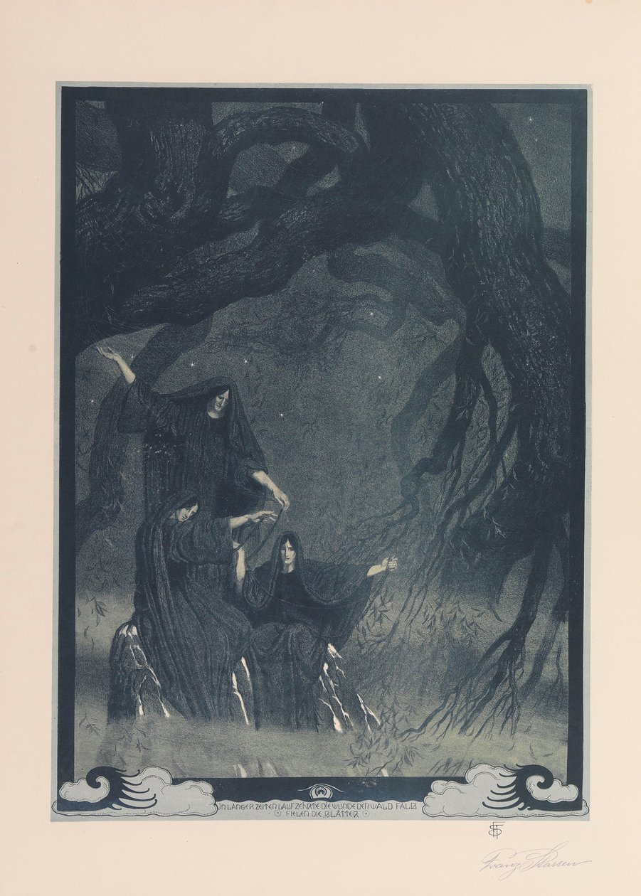Pierścień Nibelunga, 1914. autorstwa Franz Stassen