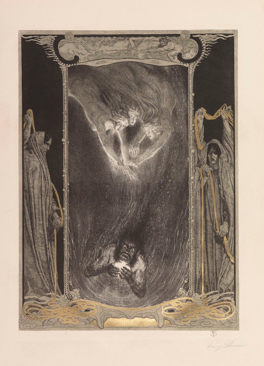 Pierścień Nibelunga, 1914. autorstwa Franz Stassen