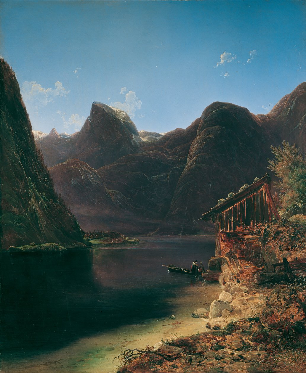 Jezioro Hallstatt autorstwa Franz Steinfeld