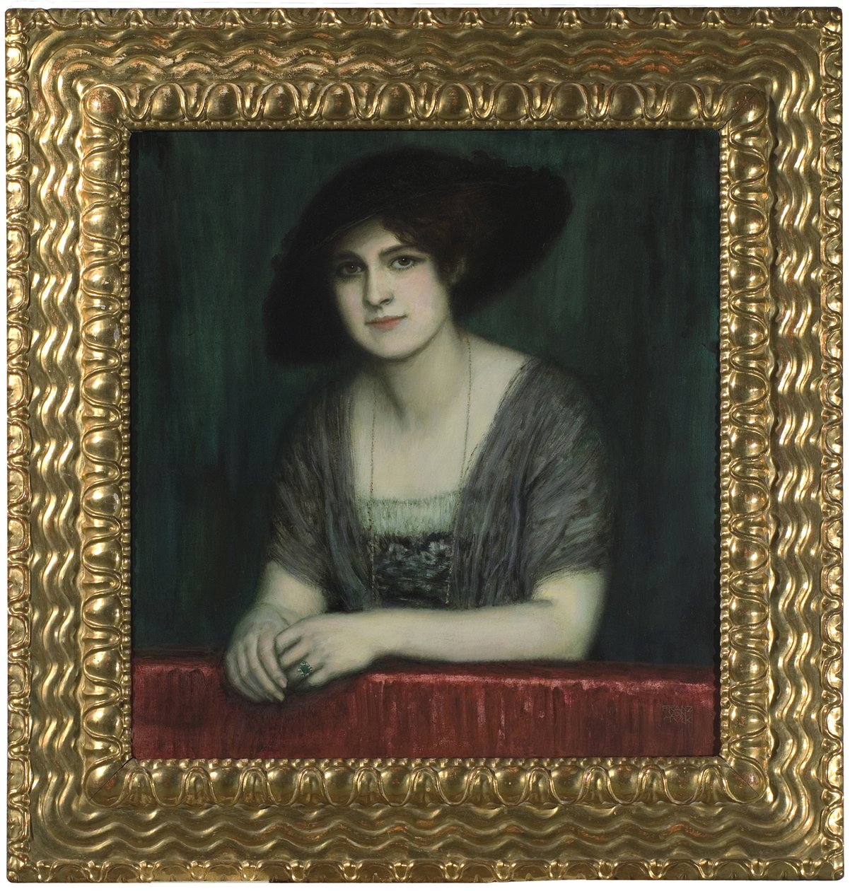 Maryja w ciemnym kapeluszu, ok. godz. 1916. autorstwa Franz Stuck Ritter von