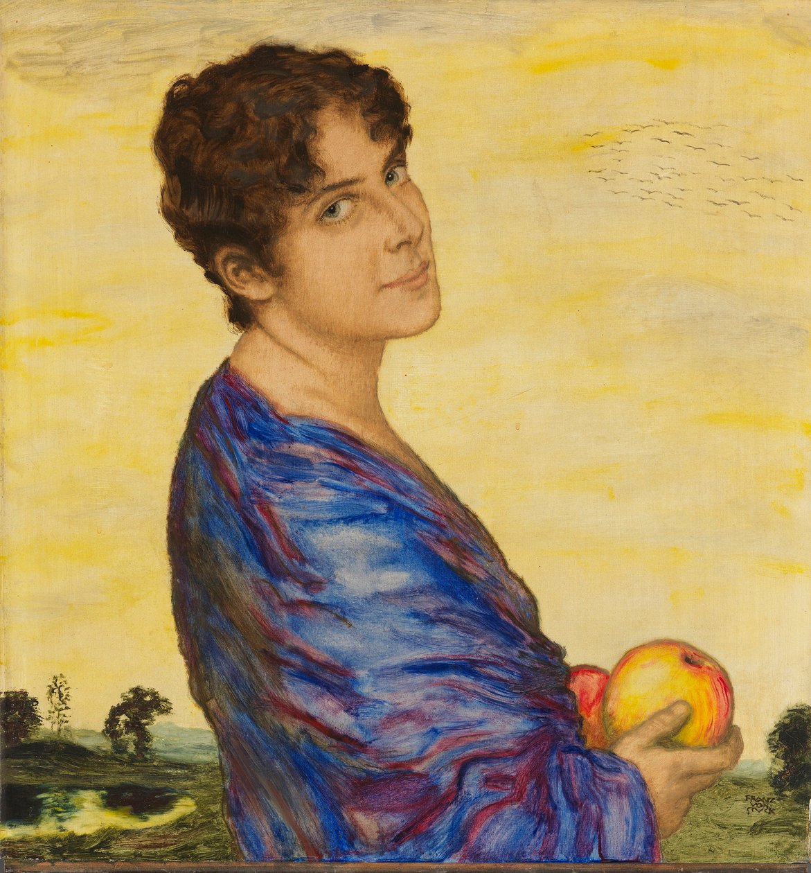 Portret żony artysty, ca. 1914. autorstwa Franz Stuck Ritter von