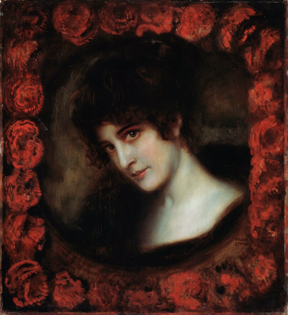Portret kobiety”. autorstwa Franz Stuck Ritter von