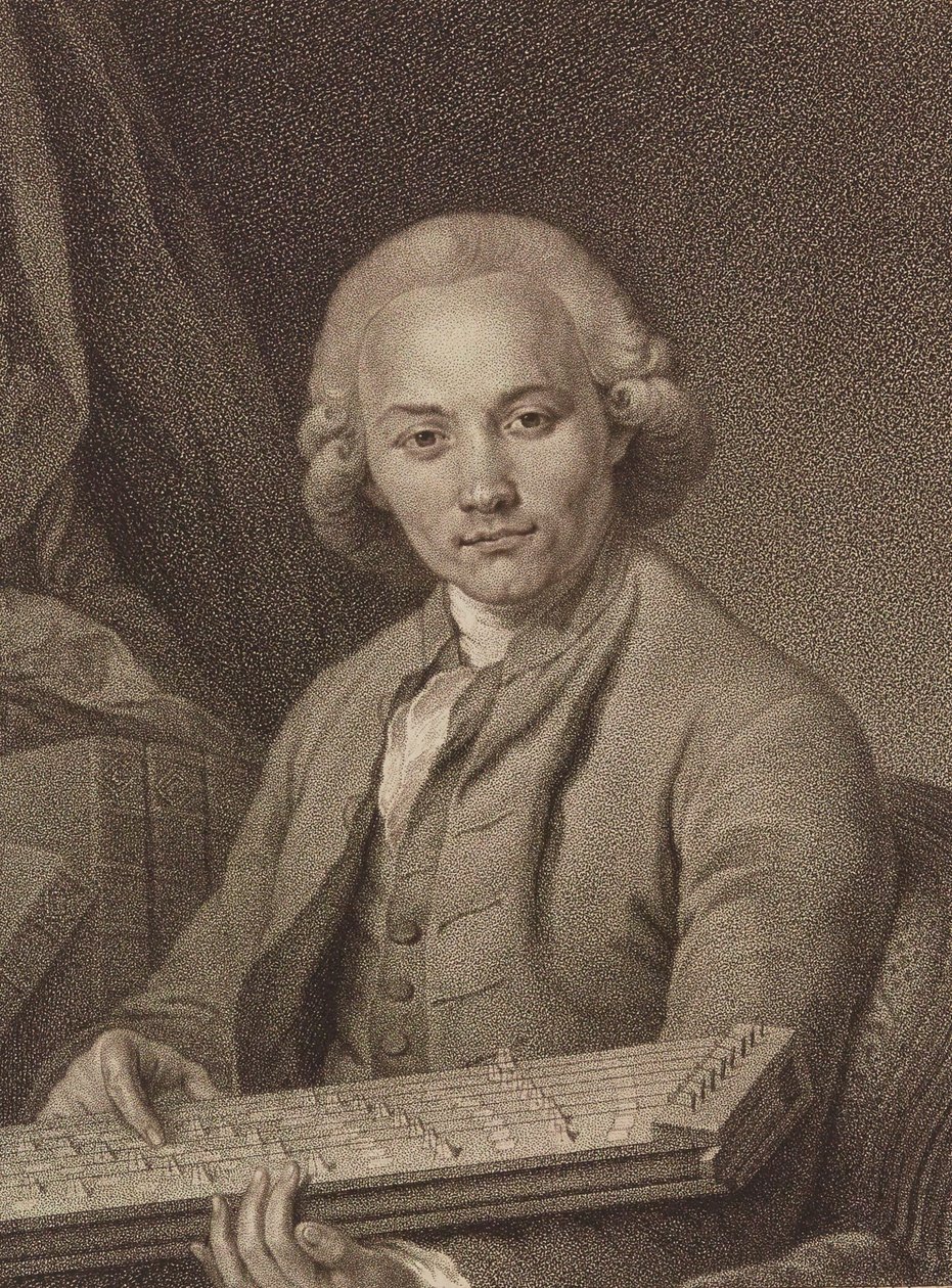Portret organisty i kompozytora Georga Josepha Voglera 1749-1814 , ok. 1930 r. 1795. autorstwa Franz Valentin Durmer