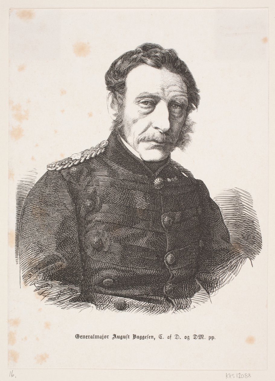 Generał dywizji August Baggesen autorstwa Franz Wilhelm Obermann