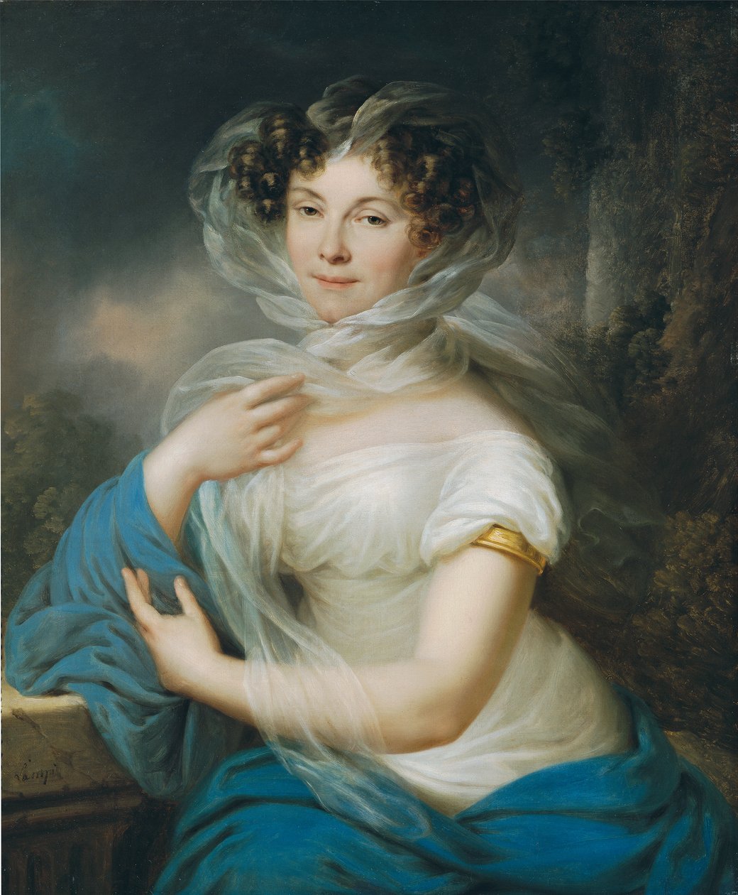 portret damy autorstwa Franz Xaver Ferdinand von Lampi