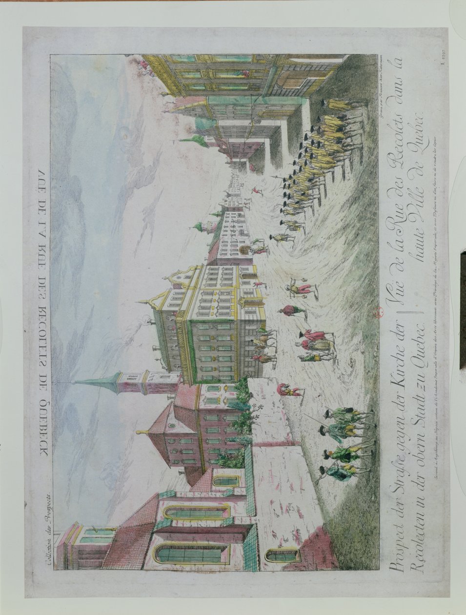 Rue des Recolets, Quebec, z "Collection des Prospects". autorstwa Franz Xaver Habermann