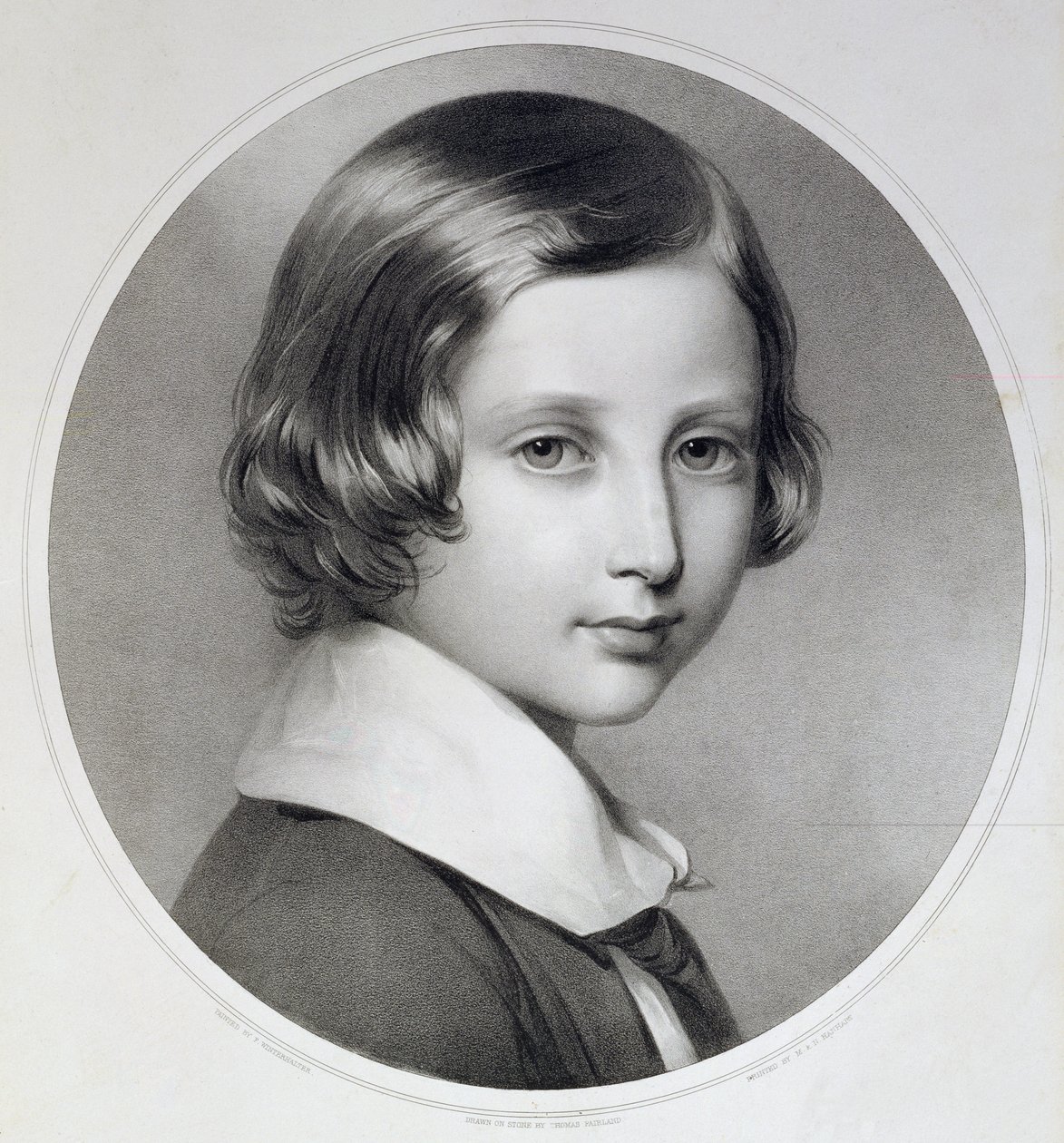 Albert, książę Walii (1841-1910), oryginalna grawerowana przez Thomasa Fairlanda, wydana przez M. und N. Hanhart, 1852 (litografia) autorstwa Franz Xaver Winterhalter