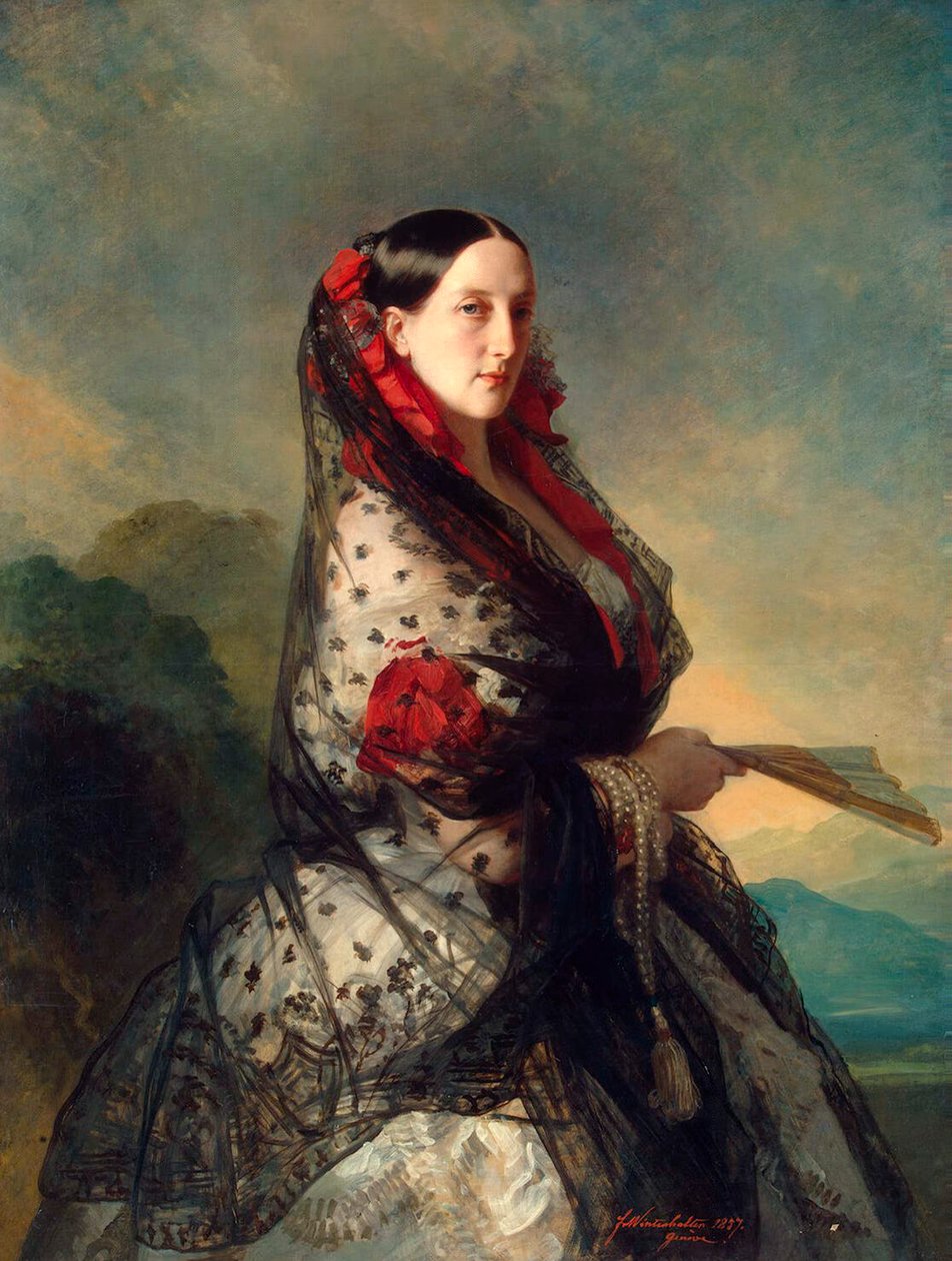 Wielka Księżna Maria Nikołajewna Rosji, 1857 autorstwa Franz Xaver Winterhalter
