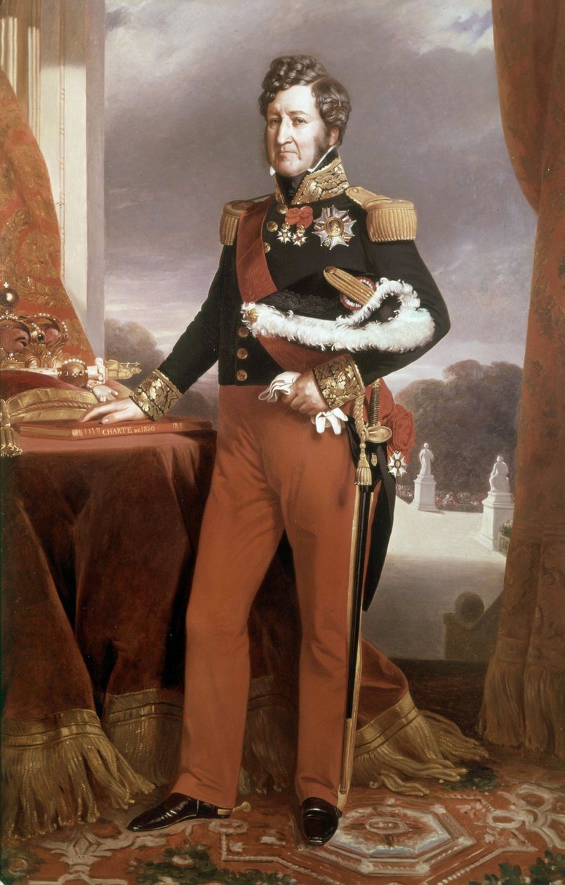 Ludwik Filip, król francuski (olej na płótnie) autorstwa Franz Xaver Winterhalter