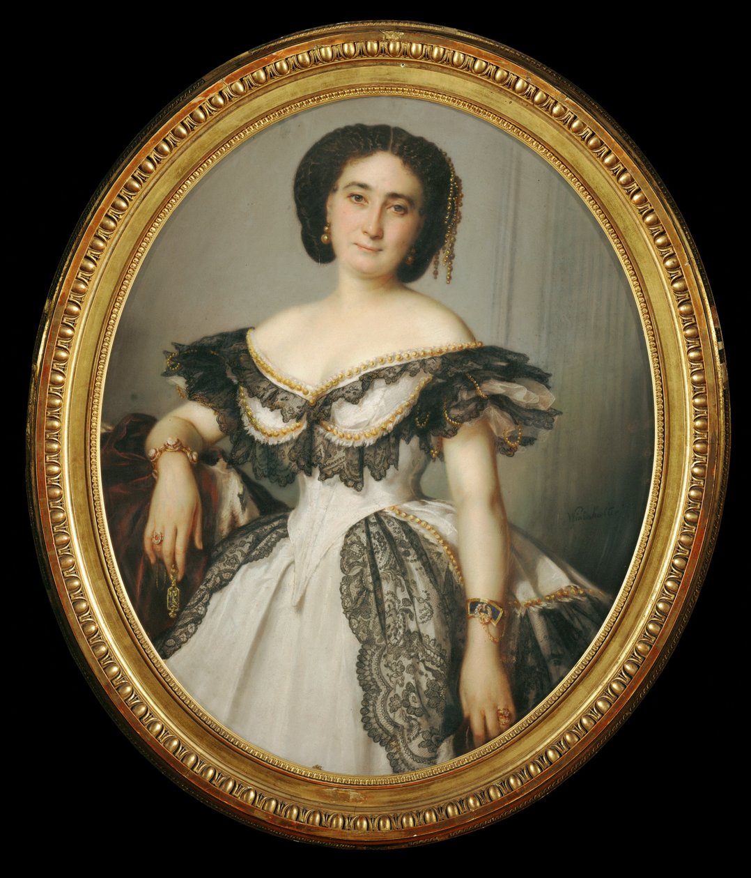 Portrait de femme - portret damy ... autorstwa Franz Xaver Winterhalter