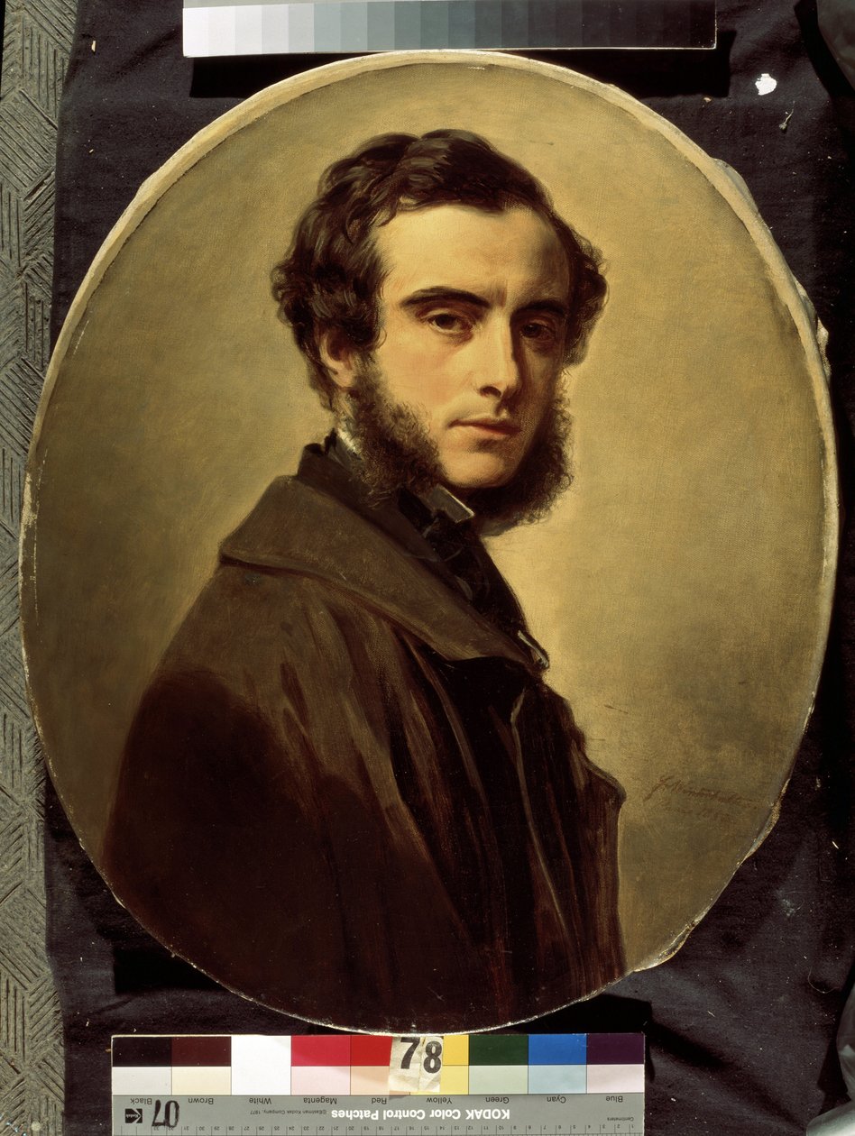 Portret hrabiego Pawła Pietrowicza Szuwałowa (1830-1908) (Portret hrabiego Pawła P. Szuwałowa). Obraz Franza Xaviera Winterhaltera (1805-1873). Olej na płótnie, 65 x 55 cm autorstwa Franz Xaver Winterhalter