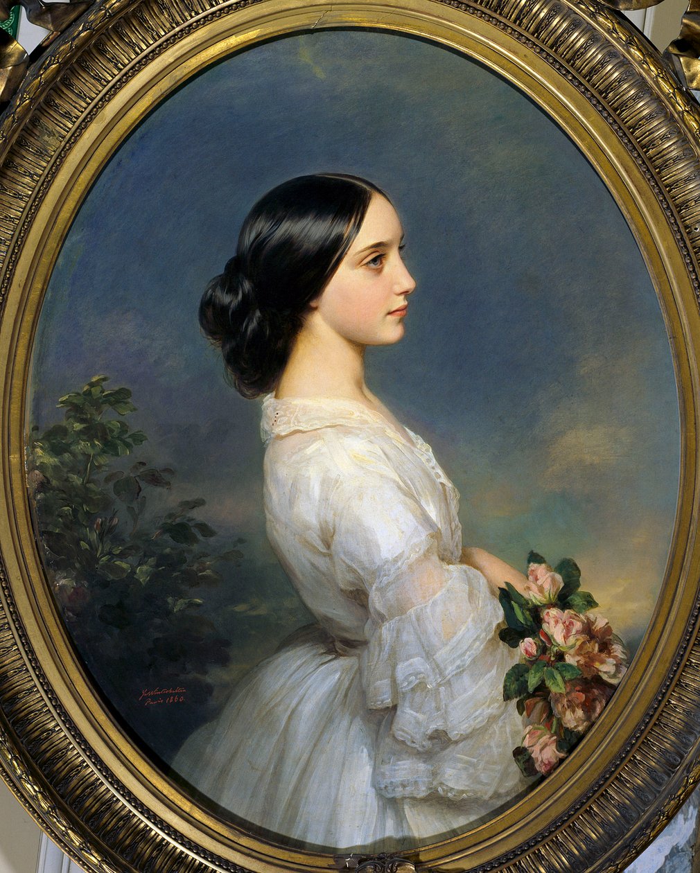 Portret Carmen Idy Aguado (1847-1880). Obraz Francois Xaver Winterhalter (1806-1873) autorstwa Franz Xaver Winterhalter